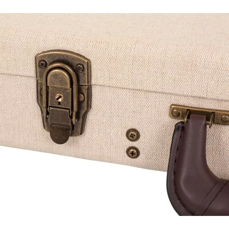 Gator Journeyman Electric Guitar, Gitarrenkoffer aus Sackleinen mit antiken Messingbeschlägen, beige – Bild 15