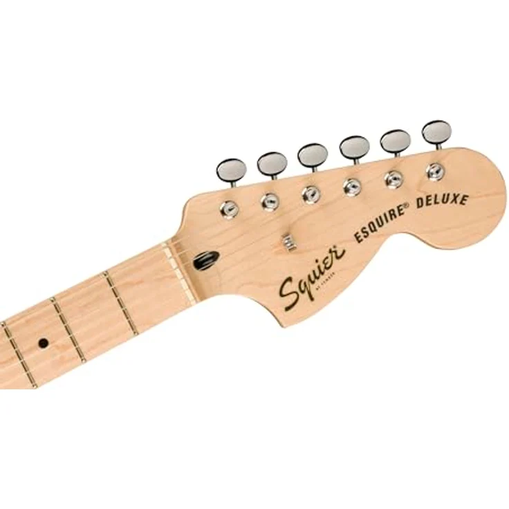 Fender Squier Paranormal Esquire Deluxe E-Gitarre, Metallic Black mit sorgfältiger Verarbeitung und ausgewählten Materialien – Bild 5