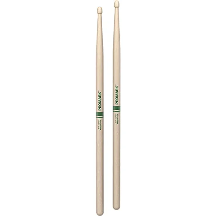 Pro Mark 2B Rebound Raw, Drumsticks aus unlackiertem Hickory Holz mit eichelförmigem Kopf, 15,9 mm Durchmesser, 40,64 cm Länge, Select Balance Serie – Bild 3