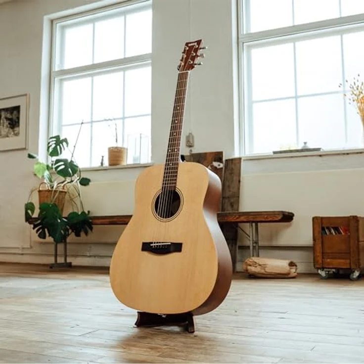YAMAHA FX400 Akustik-E-Gitarre – Dreadnought-Korpus, 25" Mensur, System-66 Preamp mit Pickup und Tuner, Natural Satin – Bild 5