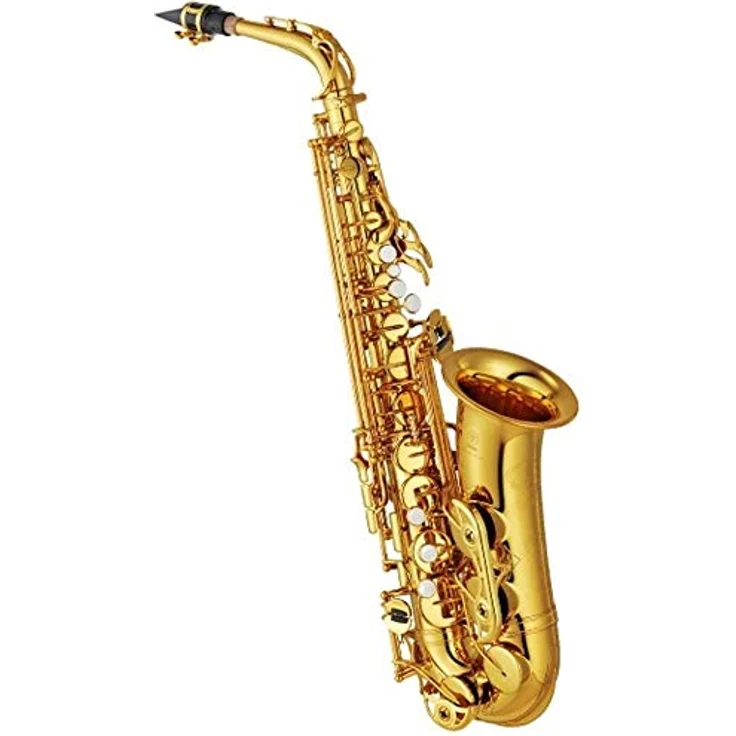 Yamaha YAS-62 04 Alto Saxophon, Goldlack lackiert, mit neuem 62er S-Bogen und verbesserter tief-H/C# Verbindung, inkl. Koffer und 4C Mundstück – Bild 1
