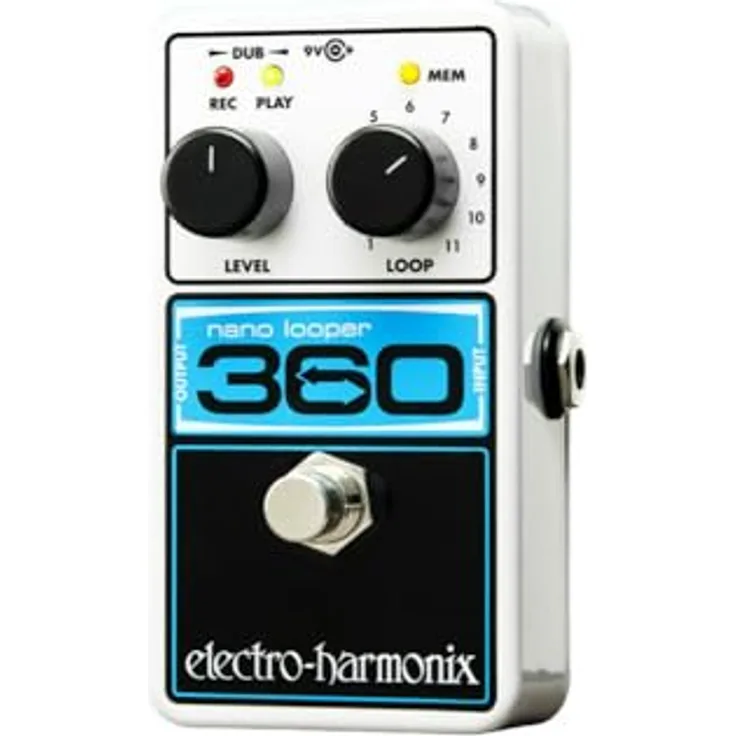 Electro-Harmonix Nano Looper 360, Looper-Pedal mit 360-Sekunden-Speicher, Made in USA