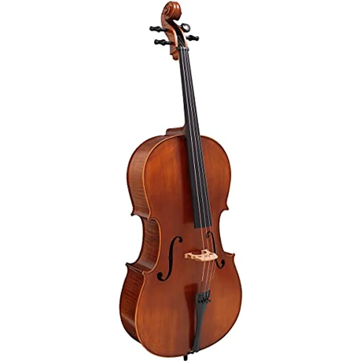 Hidersine Vivente Cello Set 1/4, massives Fichten-Cello mit Ebenholzgriffbrett, inkl. Bogen und Tasche