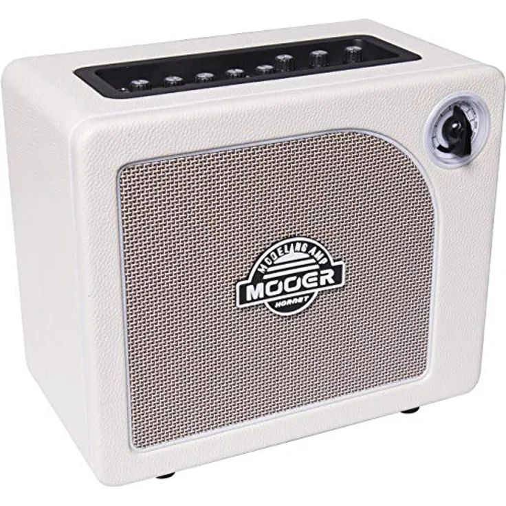MOOER Hornet White 15W, 15 Watt Modeling E-Gitarren-Comboverstärker in Weiß