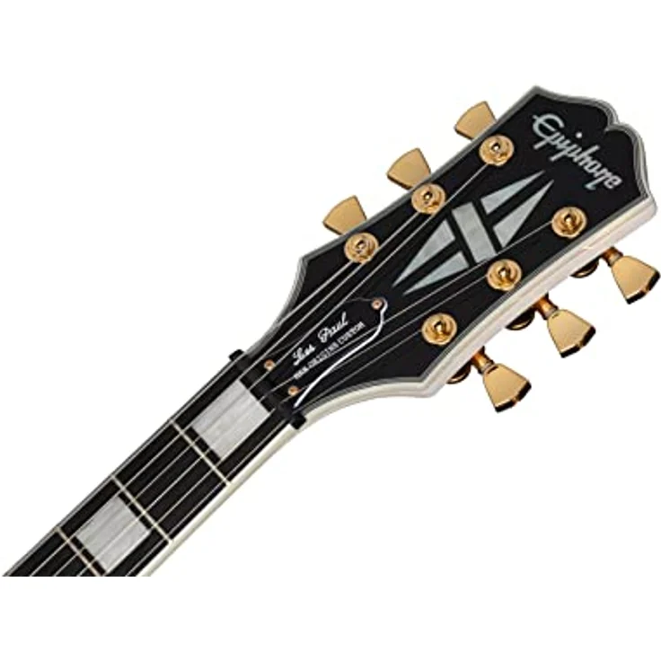 Epiphone Matt Heafy LP Custom Origins, E-Gitarre in Bone White mit Mahagoni-Korpus, Ahorn-Decke und Fishman MKH Fluence Humbuckern. – Bild 8