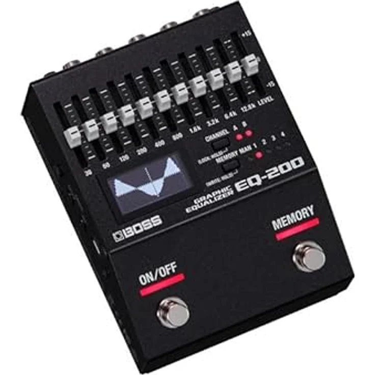 Boss EQ-200 Graphic Eq, Stereo Gitarren-Effektgerät mit 2x 10 Band EQ, 32-bit/96 kHz, 4 Speicherplätzen, MIDI und USB – Bild 7