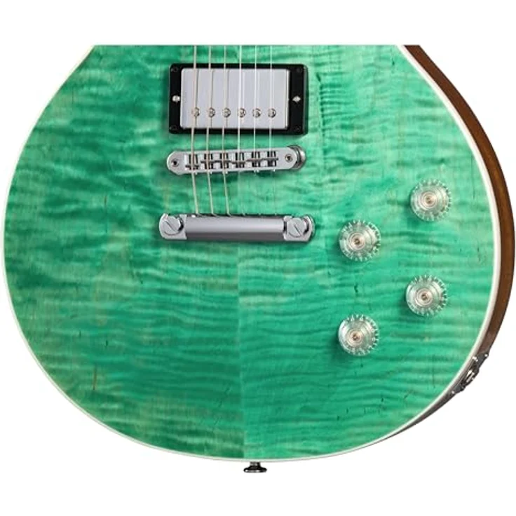 Gibson Les Paul Modern Figured, E-Gitarre in Seafoam Green mit Mahagoni Korpus, AAA-Riegelahorndecke und Burstbucker Pro Pickups, inkl. Hard Shell Case – Bild 6