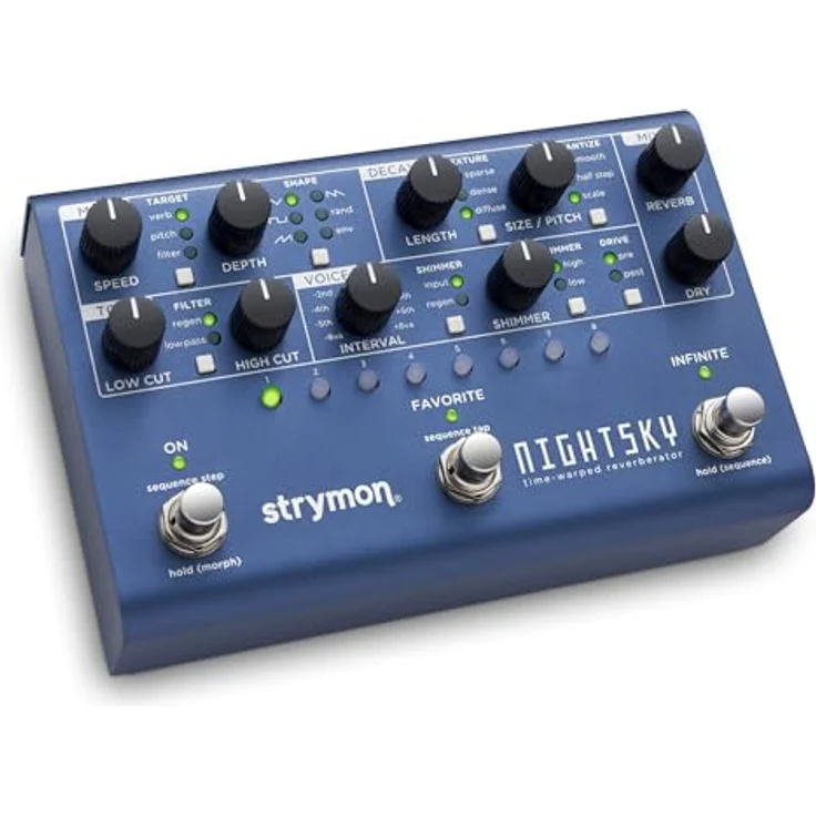 Strymon Nightsky Reverb, Gitarren-Effektpedal mit 3 Reverb-Typen, 16 Presets, Mod- und Tone-Sektionen – Bild 1