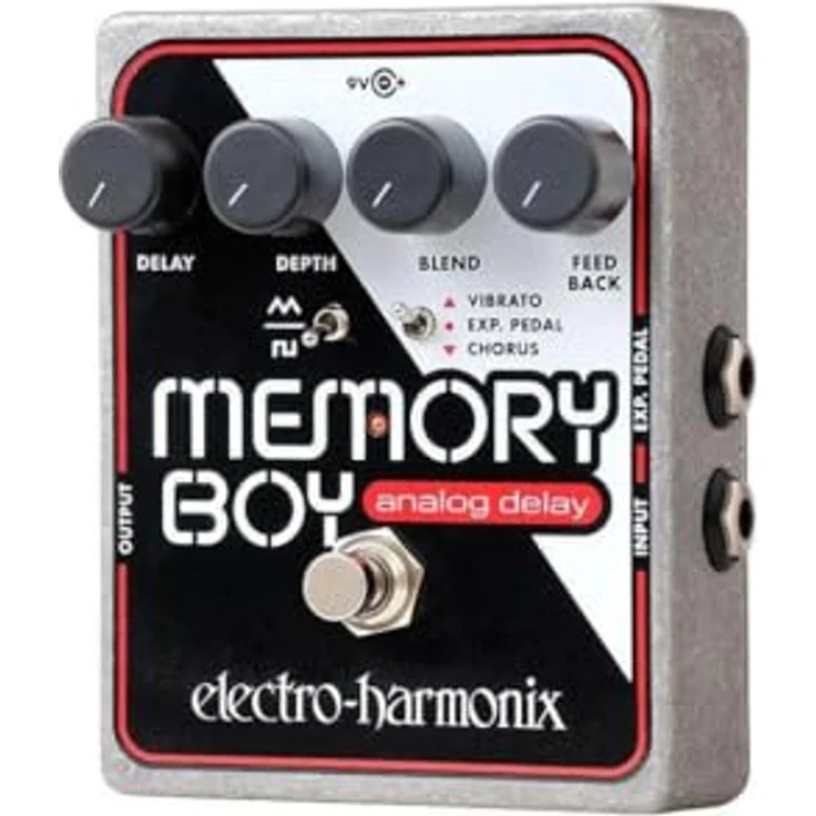Electro Harmonix Memory Boy, Analog Delay Pedal mit Vibrato/Chorus, Delayzeit 30 mS bis 550 mS, inkl. Expression Pedal Anschluss – Bild 2