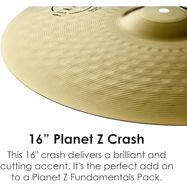 Zildjian Planet Z Crash 16" Becken, 2020 Version für ausgewogenen Klang und hochwertige Verarbeitung – Bild 3