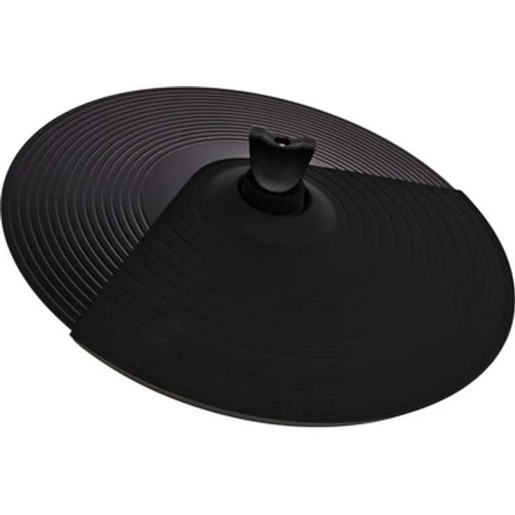 Millenium MPS-850 12" Crash Cymbal Pad, Zwei-Zonen Becken Pad mit Abstoppfunktion, inklusive Kabel und Beckenarm