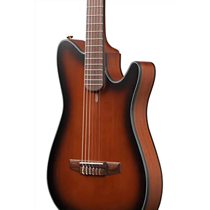 Ibanez FRH10N-BSF, Konzertgitarre mit massiver Sitka-Fichtendecke, Sapele-Korpus, Cutaway, Brown Sunburst Flat – Bild 5