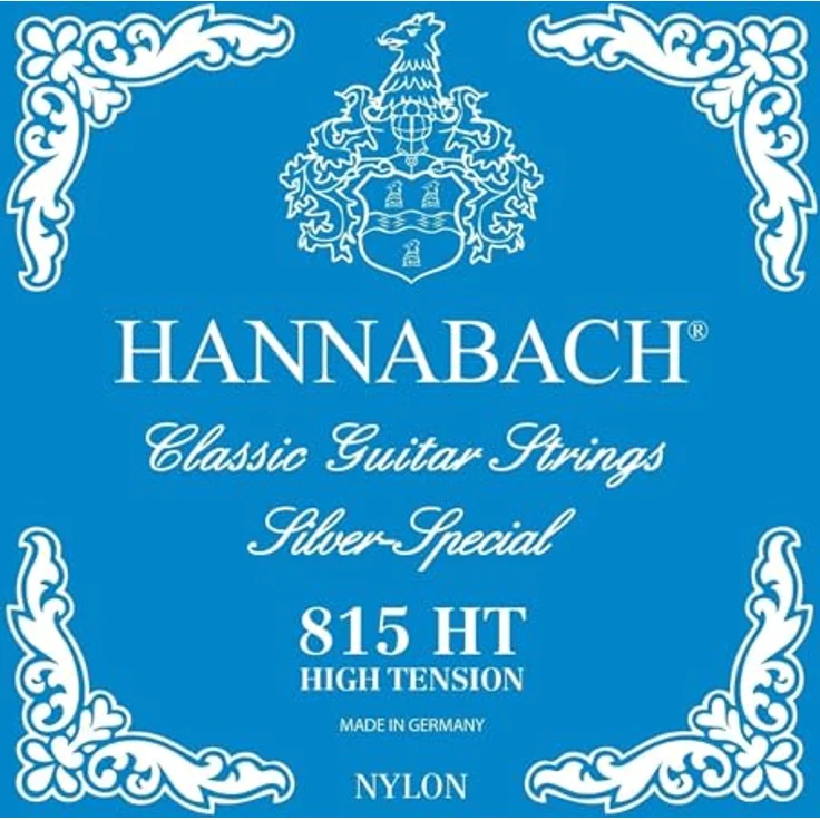 Hannabach 815HT Blue, Nylonsaiten für klassische Gitarre, starke Spannung, blau – Bild 1