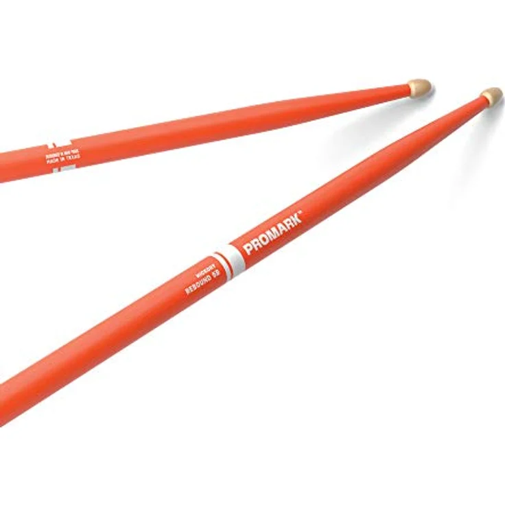 ProMark Drumsticks Rebound 5B, Acorn Orange, Durchmesser 0,595" (1,5 cm), Länge 40,6 cm, präzises Spielgefühl – Bild 1