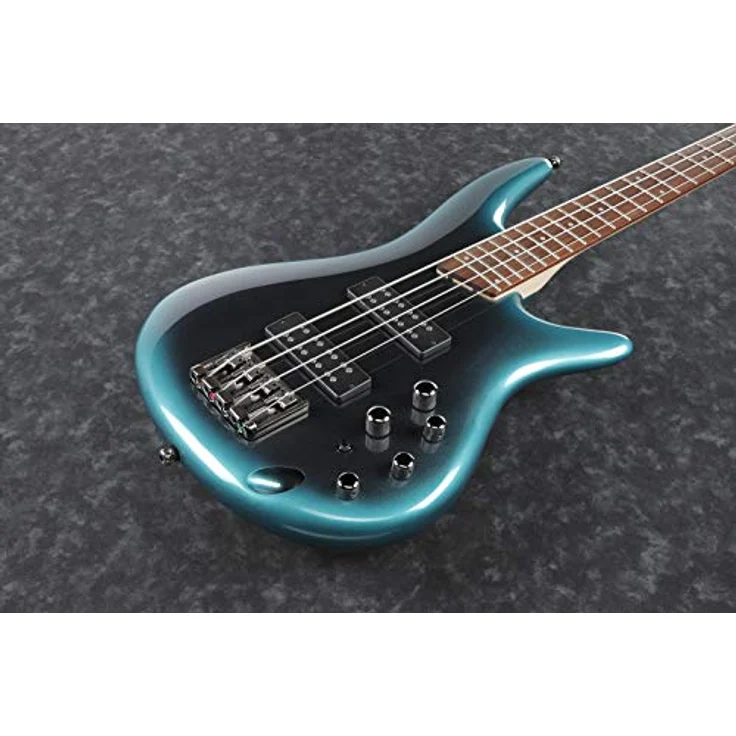 Ibanez SR300E-CUB, 4-saitiger E-Bass mit Ahorn/Walnuss Hals, Nyatoh Korpus, Jatoba Griffbrett, PowerSpan Dual Coil Tonabnehmer und 3-Band EQ, Cerulean Aura Burst – Bild 2