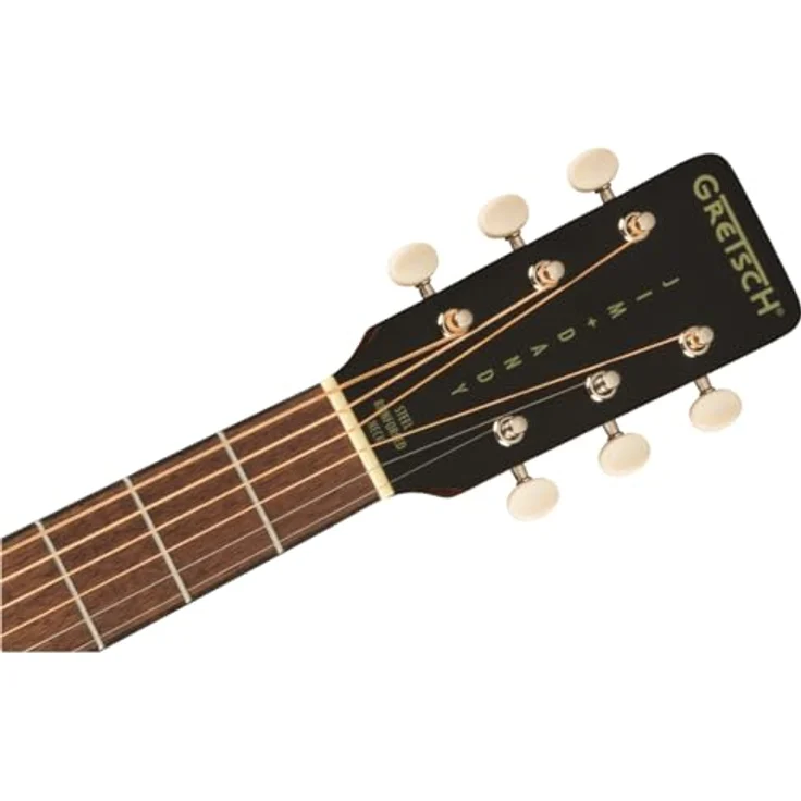 Gretsch JD Dread DELTO TSPG BLKT, Dreadnought-Westerngitarre mit schwarzer Decke, laminiertem Sapele-Boden und Zargen, Walnussgriffbrett, Gretsch Deltoluxe Tonabnehmer – Bild 6