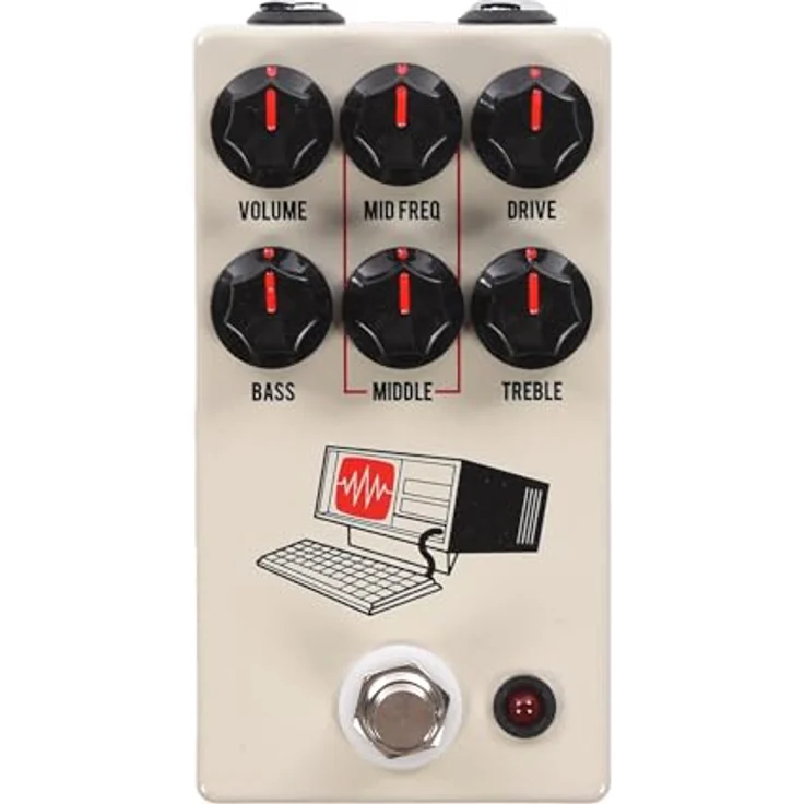 JHS Pedals Hard Drive - Distortion Effektpedal, Tan, mit kaskadierten Gain-Stufen und sweepable midrange EQ – Bild 1