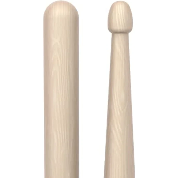 Pro Mark 2B Rebound Raw, Drumsticks aus unlackiertem Hickory Holz mit eichelförmigem Kopf, 15,9 mm Durchmesser, 40,64 cm Länge, Select Balance Serie – Bild 4