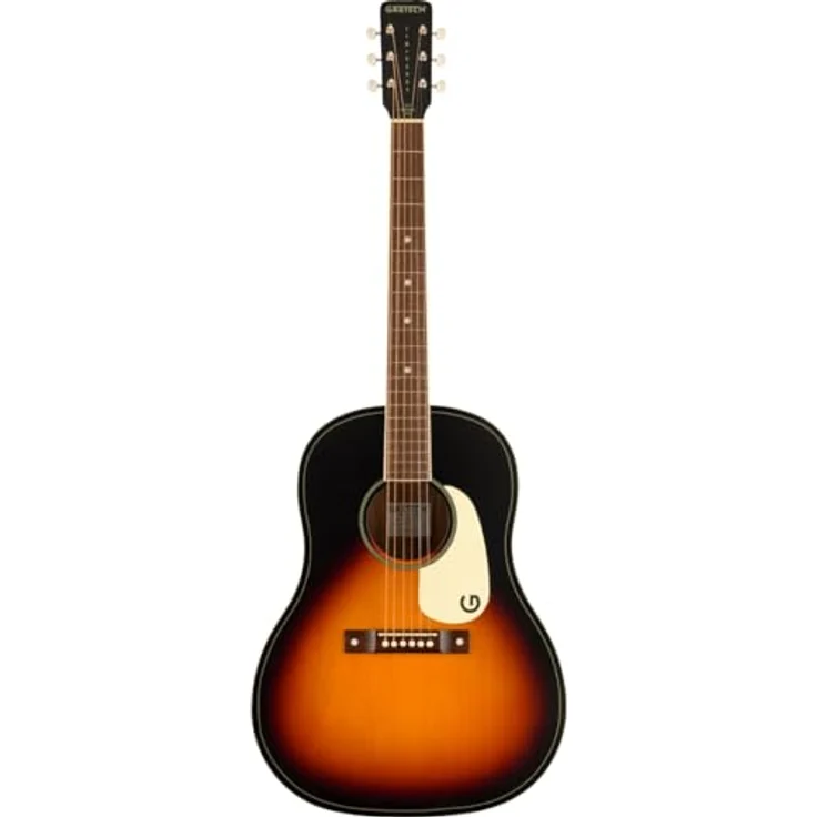 Gretsch JD Dread WPG RXB, Dreadnought-Westerngitarre mit laminiertem Linde-Top und Walnuss-Griffbrett, Rex Burst – Bild 2