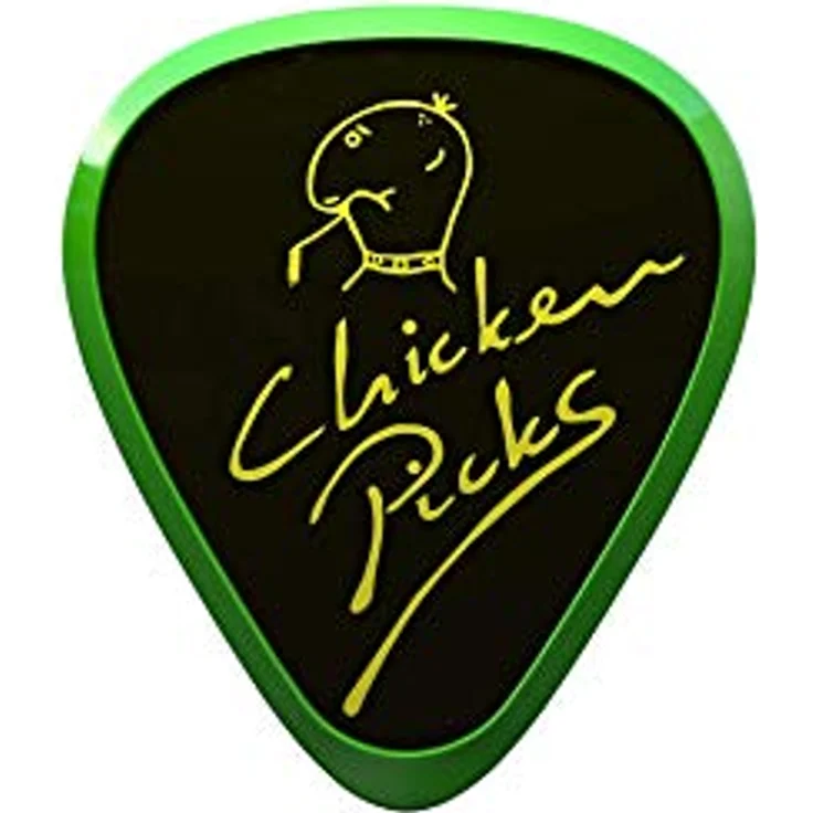 Chicken Picks Bermuda III, Plektrum Set mit 3 Stück, 2,1mm Stärke, extrem harter Kunststoff, präzises Picking – Bild 2
