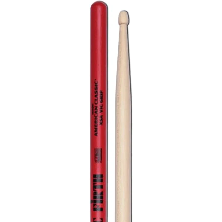 Vic Firth X5AVG American Classic Hickory, Drumsticks mit Vic Grip, Tränenförmiger Kopf, 419mm Länge, 14,4mm Durchmesser – Bild 4