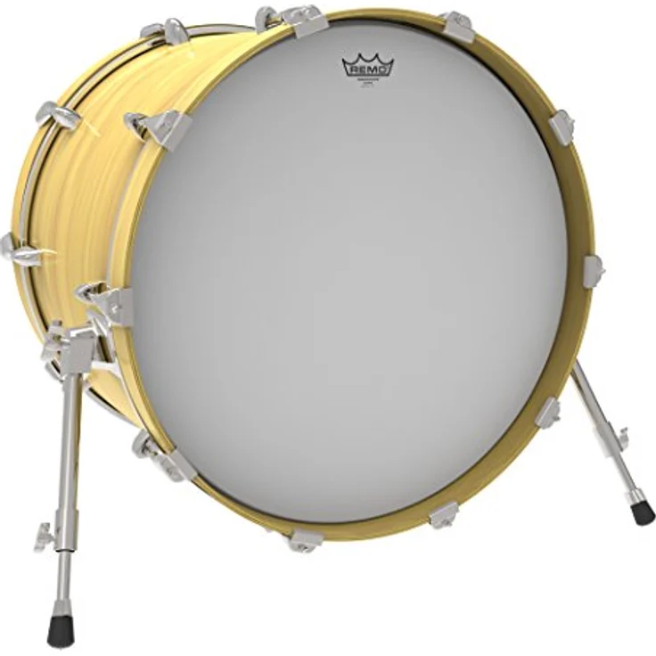Remo 26" Ambassador Coated Bass Drum Fell, einschichtiges weiß beschichtetes Schlagfell – Bild 4