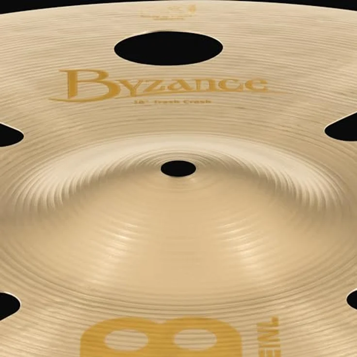 Meinl 18" Byzance Vintage Trash Crash, sandgestrahltes Schlagzeugbecken mit einzigartigem Klangbild und großen Aussparungen – Bild 13