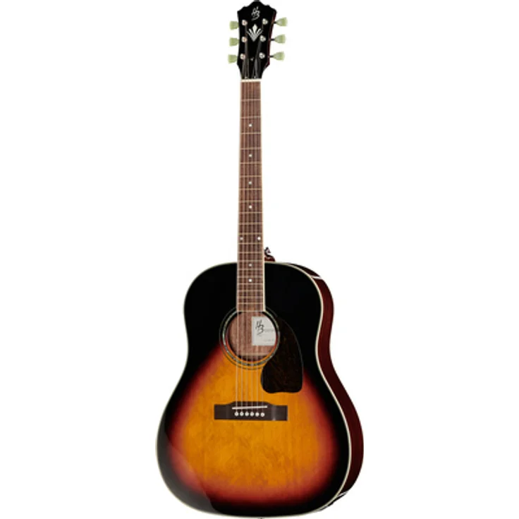Harley Benton Custom Line CLJ-45E VS, Western Gitarre mit massiver Sitka Fichtendecke, Mahagoni Korpus, Fishman Presys-II Preamp, Hochglanz Vintage Sunburst