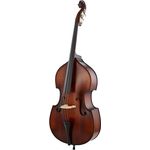 Thomann 22AS 3/4 Europa Kontrabass, halbmassiv mit massiver Fichtendecke, rundem Ebenholzgriffbrett, höhenverstellbarem Stachel, leicht antik, matt lackiert