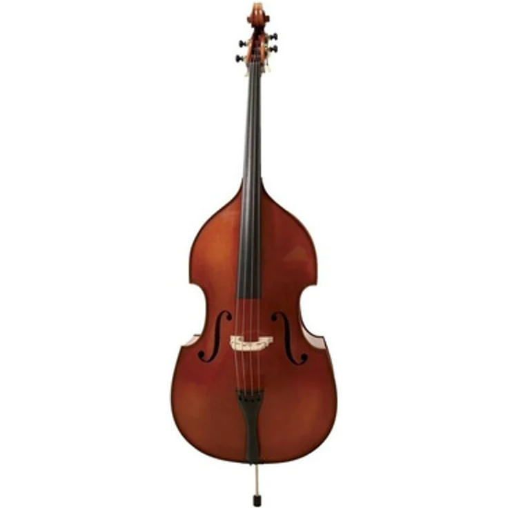Meister Rubner Double Bass No.69 3/4, vollmassives Kontrabass-instrument in Gambenform mit Fichtendecke und Ahornboden, D-Mensur 104,5 cm