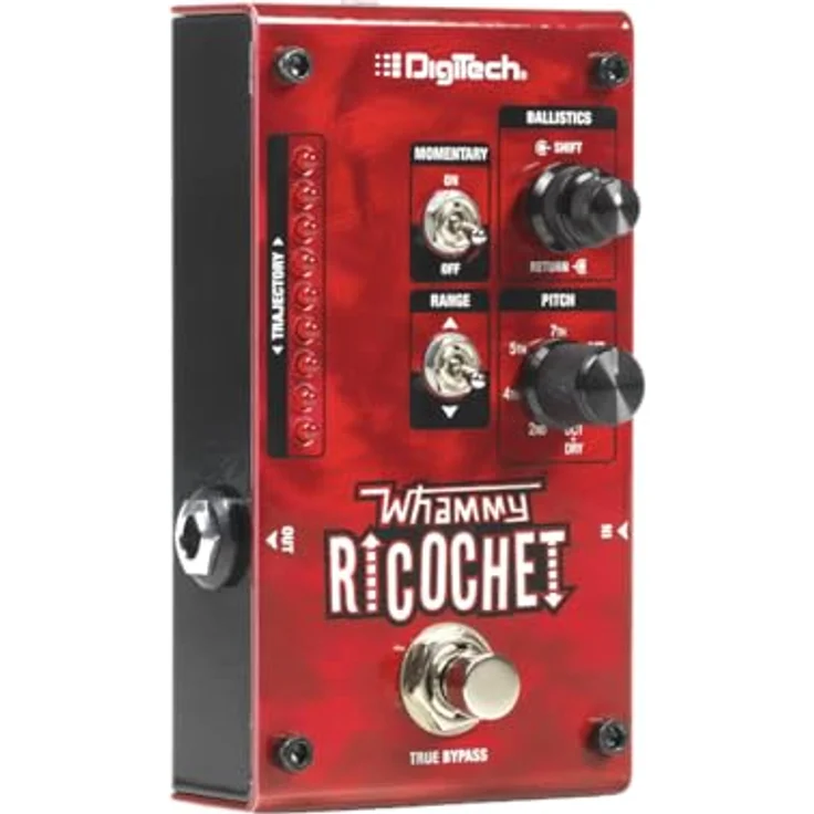 Digitech Pitch Shifter Whammy Ricochet, kompakter Effektpedal mit 7 wählbaren Intervallen und polyphonem Chords Modus – Bild 3
