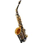 Selmer Signature Alto Sax SE-ASIB, Altsaxophon in Es mit schwarzem Korpus und goldlackierten Klappen, optimierte Intonation und Klangemission, inkl. "Signature"-Case und Zubehör