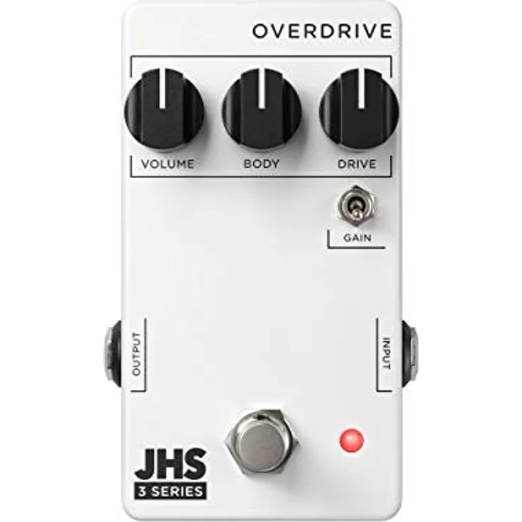 JHS Pedals 3 Series Overdrive, Overdrive Effektpedal mit True Bypass und Gain-Schalter, schwarz – Bild 1