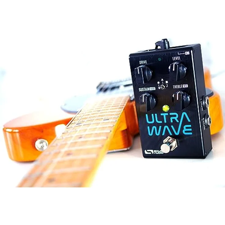Source Audio Ultrawave Multiband Processor, Effektpedal mit 44 wählbaren Distortion-Effekten, grafischem 8-Band EQ und Dual Channel Kompressor, gebürstetes Aluminium-Gehäuse – Bild 5