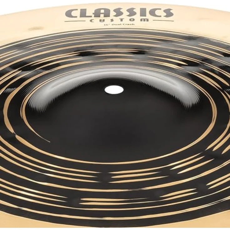 Meinl Classics Custom Dual 16 Zoll Crash Becken (40,64 cm), B12 Bronze, Dunkles und Brilliantes Finish, große dynamische Bandbreite – Bild 4