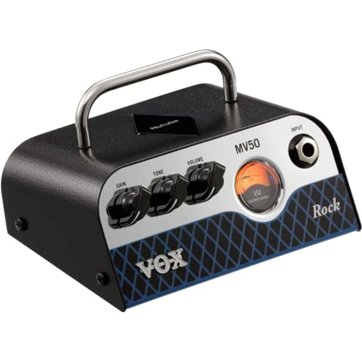 Vox MV 50 CR Rock, E-Gitarren-Topteil mit analogem Vorverstärker, 50 Watt Class D, Nutube-Technologie, stylisches Retro-Design, inkl. 19 Volt Netzteil – Bild 2