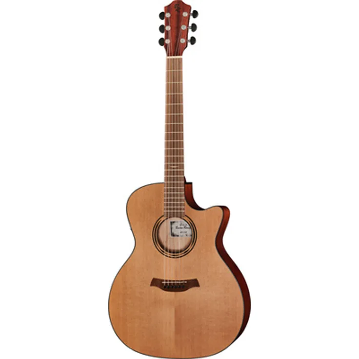 Baton Rouge AR21C/ACE, Grand Auditorium Westerngitarre mit Cutaway, massive kanadische Zeder, gemasertes Ahorn, Natur/Archaic Dark Brown Finish, Pickup System BR-2.1P by Shadow