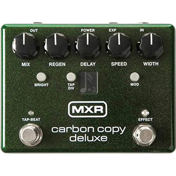 MXR M 292 Carbon Copy Deluxe, Analog Delay mit bis zu 1,2 s Verzögerungszeit und vier Taptempo-Unterteilungen