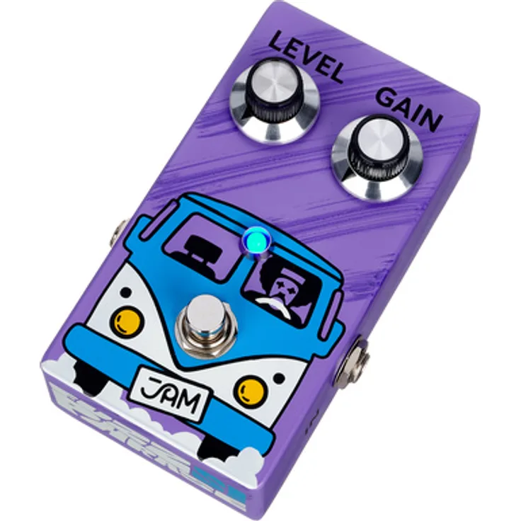 JAM pedals Fuzz Phrase Si, Overdrive-Pedal mit BC107-Siliziumtransistoren, True Bypass, made in Greece