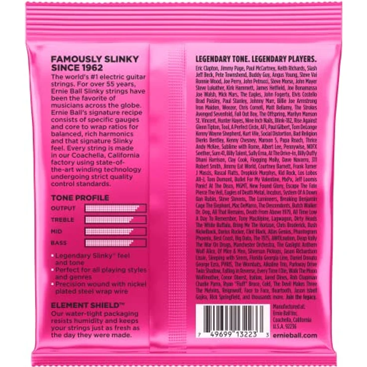 Ernie Ball Super Slinky Nickel Wound E-Gitarrensaiten, 3er-Pack, Stärke 9-42, mit Element Shield-Verpackung für frischeren Klang – Bild 2