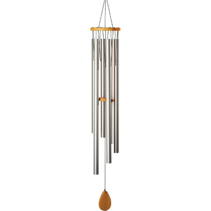 Schlagwerk CH940M Shiva Shakti, Windspiel mit 6 eloxierten Aluminiumröhren, harmonische Klänge und präzise Stimmung, Gesamtlänge 175 cm – Bild 2