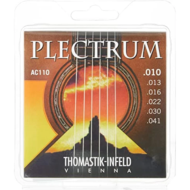 Thomastik AC110, Acoustic Gitarrensaiten mit geringerer Gesamtspannung, Hybrid-Anordnung, Extra Light 010-041, Nickelfrei, Bronze Wound – Bild 1