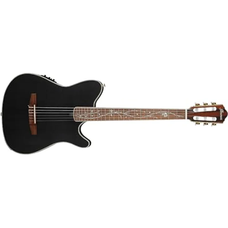 Ibanez Signature Tim Henson TOD10N, Konzertgitarre mit massivem Sitka Fichten-Top, Fishman Sonicore Tonabnehmer, Transparent Black Flat – Bild 2