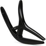 Ernie Ball Axis Capo Black, Kapodaster für 6- und 7-saitige Gitarren, einhändig bedienbar, leichtgewichtiges Aluminium