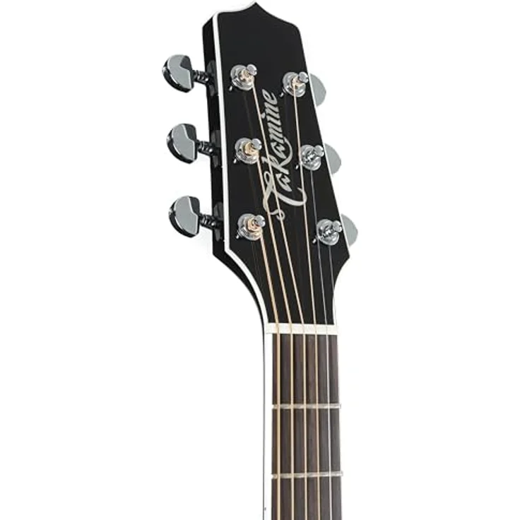 Takamine EF341SC Dreadnought Westerngitarre, massive Zederndecke, Palisander Griffbrett, CT4BII Preamp, schwarzer Hochglanz, inkl. Softcase – Bild 4