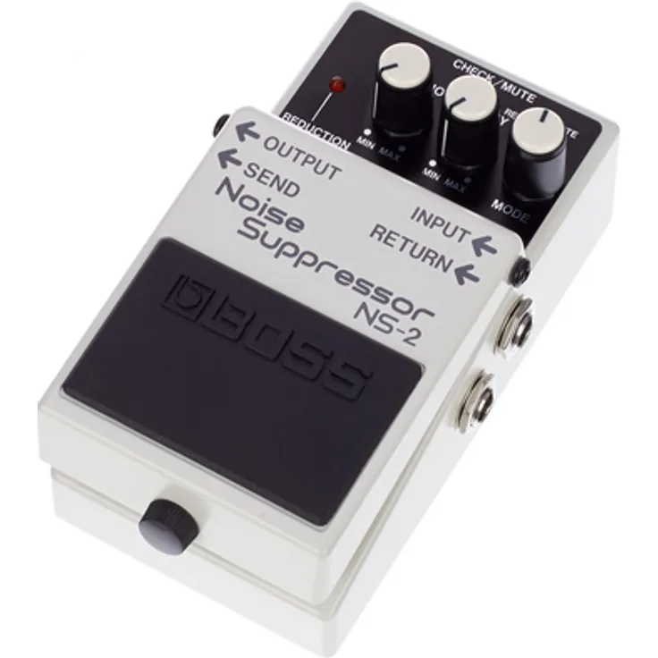 Boss NS-2 Noise Suppressor, Effektpedal für E-Gitarre zur Rauschunterdrückung ohne Klangverfälschung