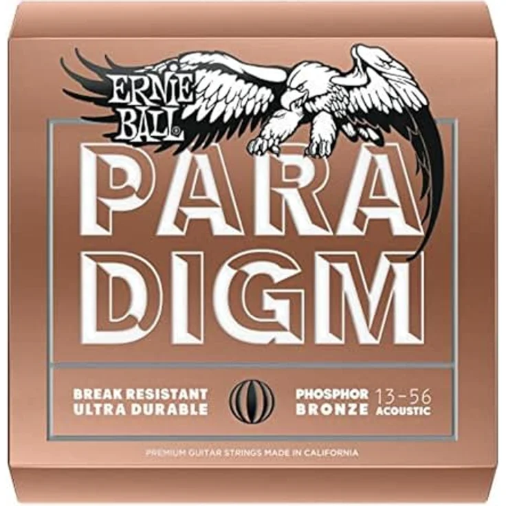Ernie Ball Paradigm Phosphor Bronze Medium 13-56, Akustik Gitarrensaiten mit Nano-Behandlung, erhöhtem Korrosionswiderstand und legendärem Slinky Ton – Bild 3
