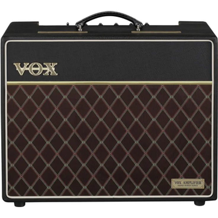 Vox AC10 Handwired, Röhren Combo Verstärker für E-Gitarre, 10 Watt, mit 12 Zoll Celestion G12M Lautsprecher, Schwarz
