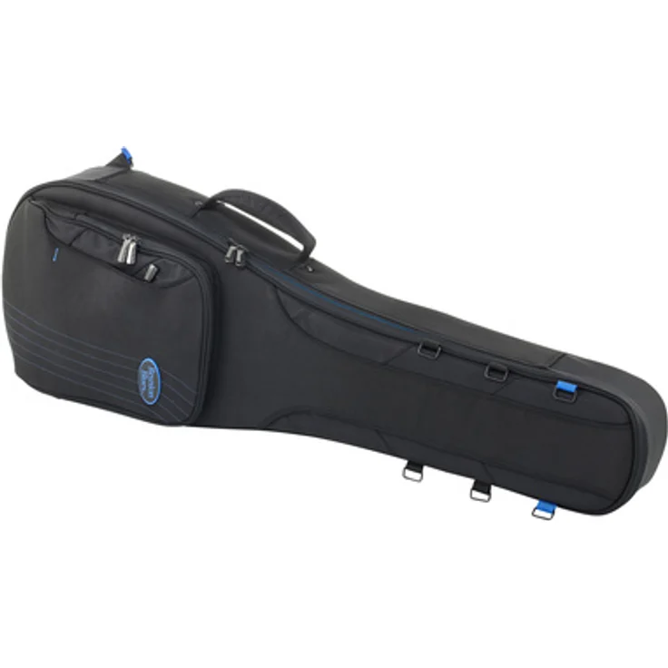 Reunion Blues Expedition LP SC-Style Gig Bag, robuster Gitarrenkoffer mit stoßabsorbierendem Flexoskelett, schwarz