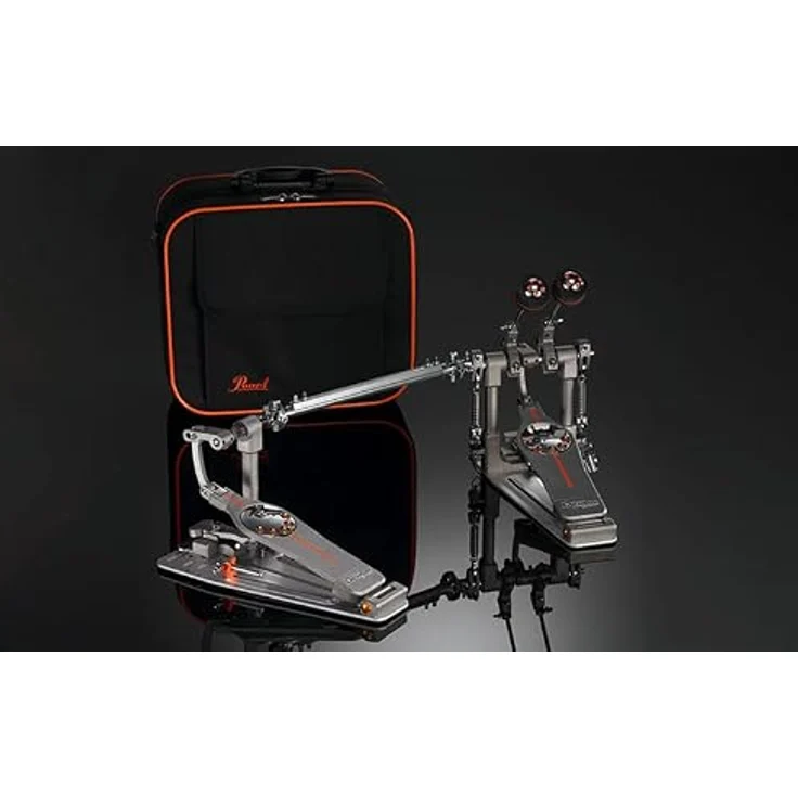 Pearl P-3002D Demon Double Pedal, Doppel-Bassdrum-Fußmaschine mit direktem Antrieb, Ninja Kugellager und einstellbarem Duo Deck Longboard, inkl. Koffer – Bild 8